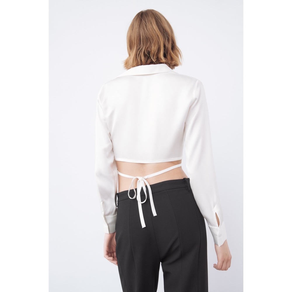 Zara The Melrose Full Length Split Hem Legging Pant - Picture 4 of 14